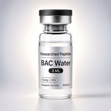 Bacteriostatic water research vial